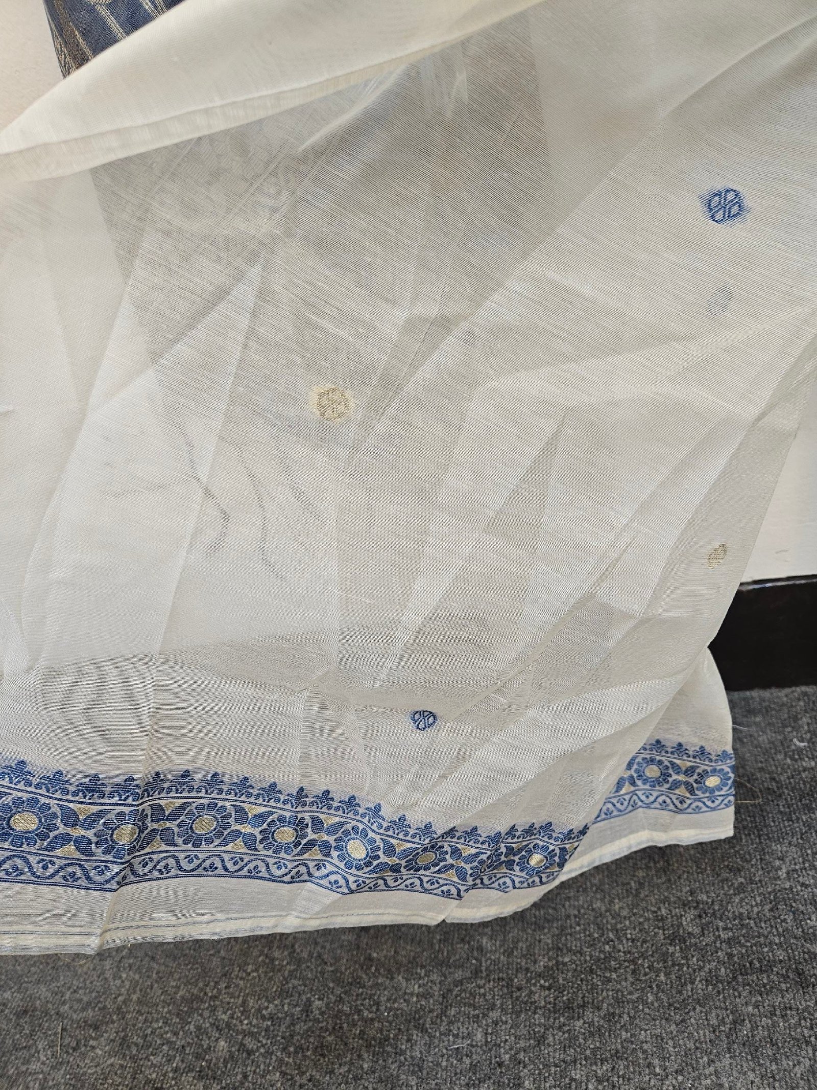 Pure Tassar Silk Jamdani Weaving Boutique Dress - Image 5