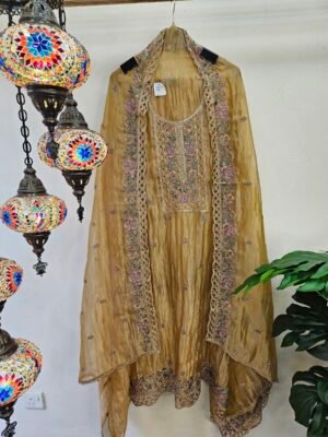 Pure Crush Tissue Simar Antique Work Boutique Dress