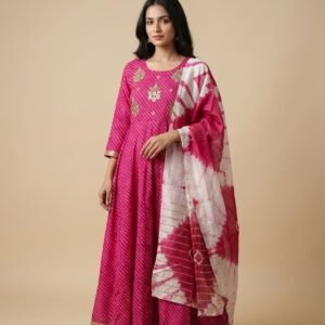 Mal Mal Cotton Silk Anarkali