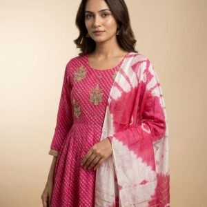 Mal Mal Cotton Silk Anarkali