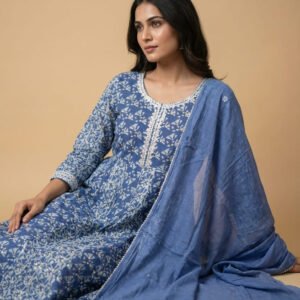 Pure Mal Mal Cotton Silk Anarkali
