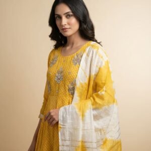 Mal Mal Coton Silk Anarkali