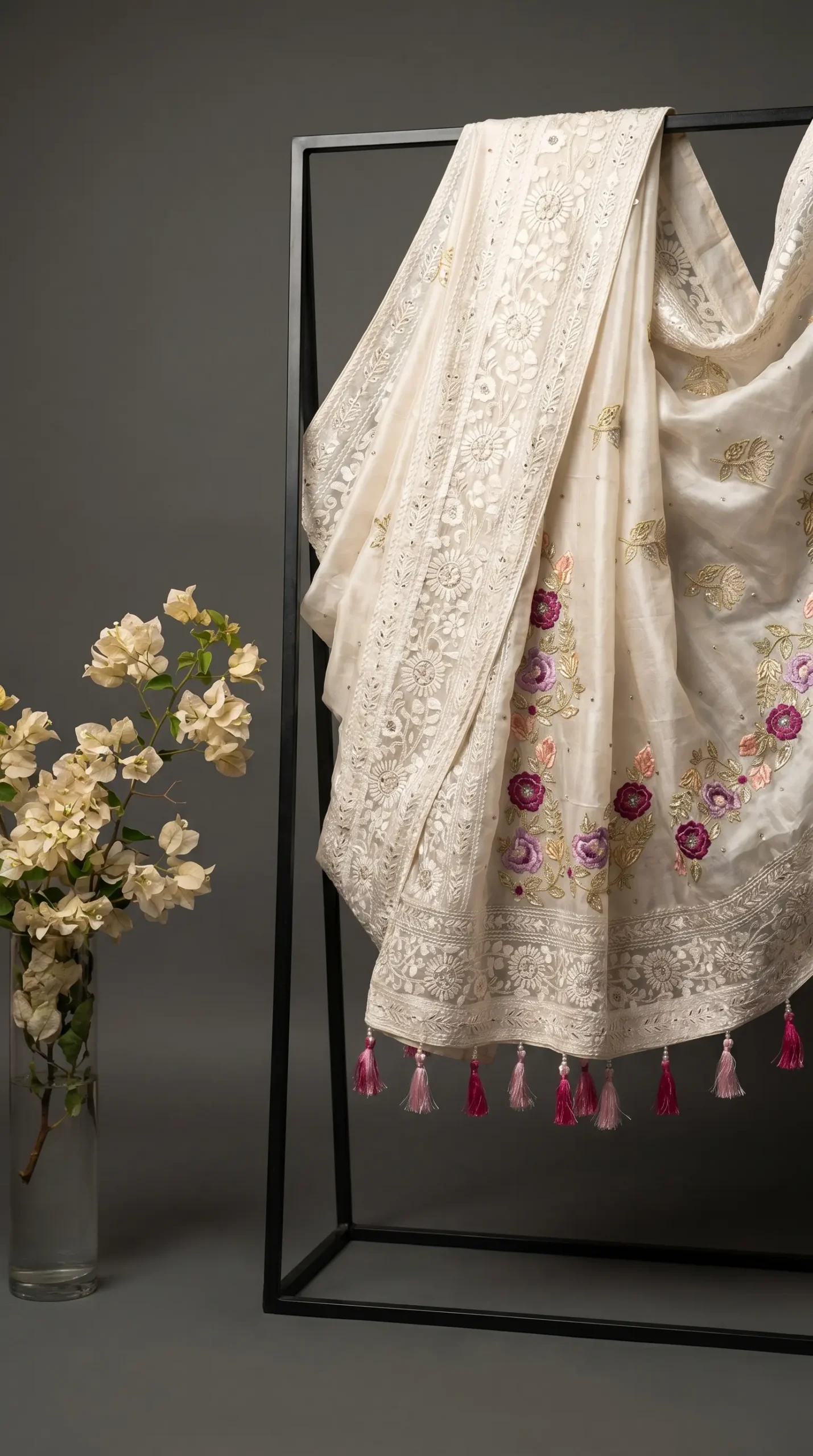 Designer Boutique Handwork Saree - Image 2