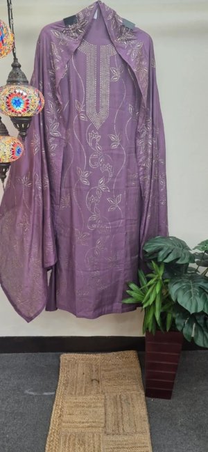 Pure Mul Chanderi Pitta Work Dress