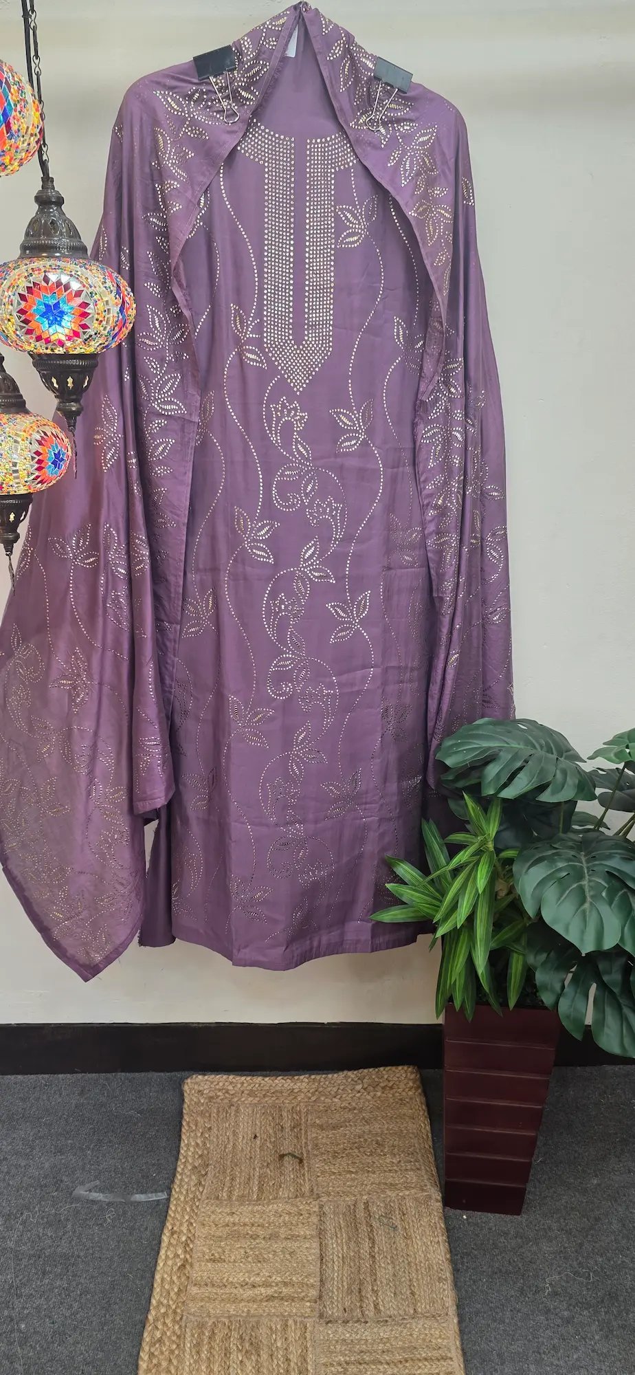 Pure Mul Chanderi Pitta Work Dress