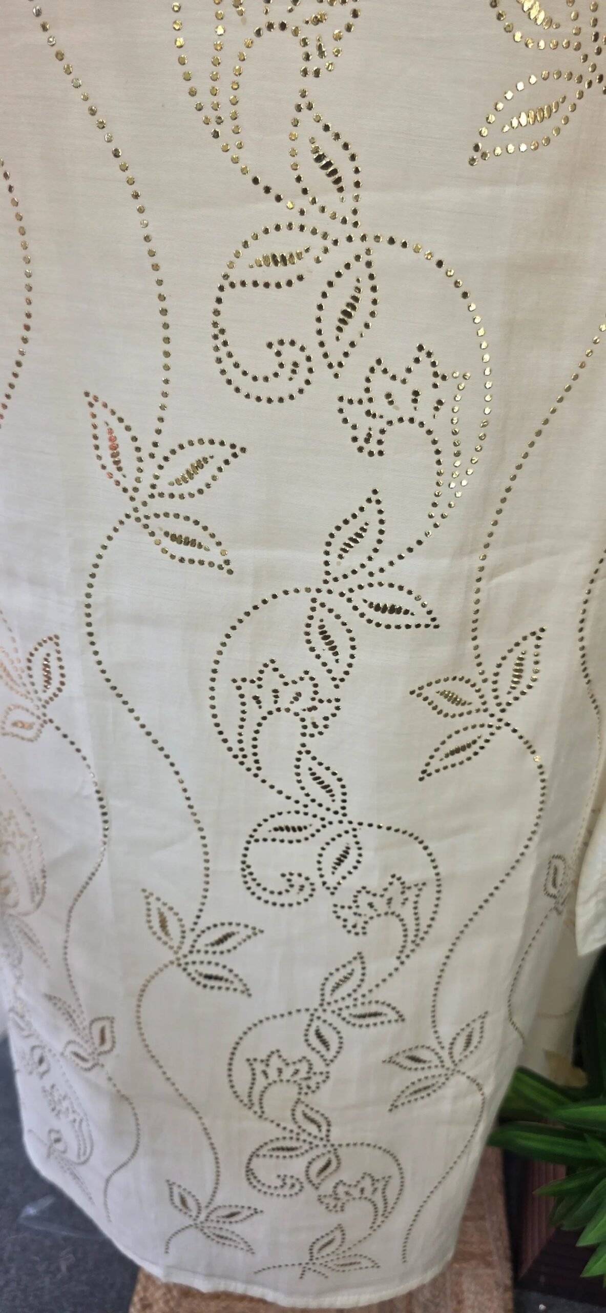 Pure Mul Chanderi Pitta Work Dress - Image 3