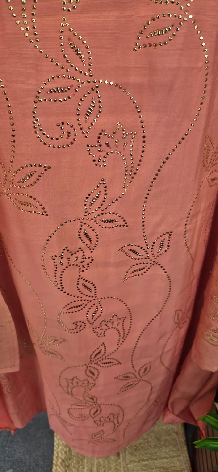 Pure Mul Chanderi Pitta Work Dress - Image 4