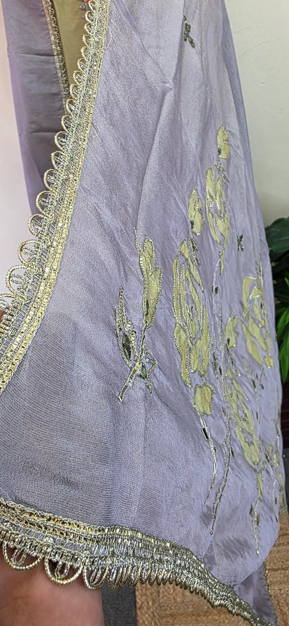 Designer Simar-Applique Handwork Dress - Image 3