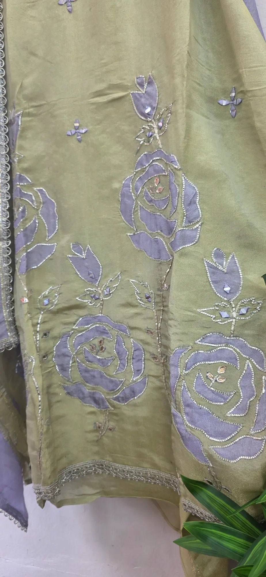 Designer Simar-Applique Handwork Dress - Image 5