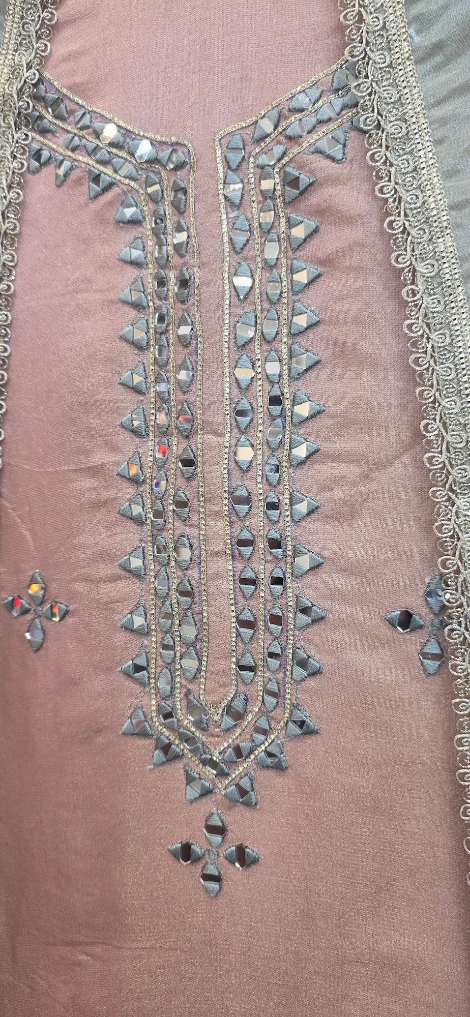 Designer Simar-Applique Handwork Dress - Image 2