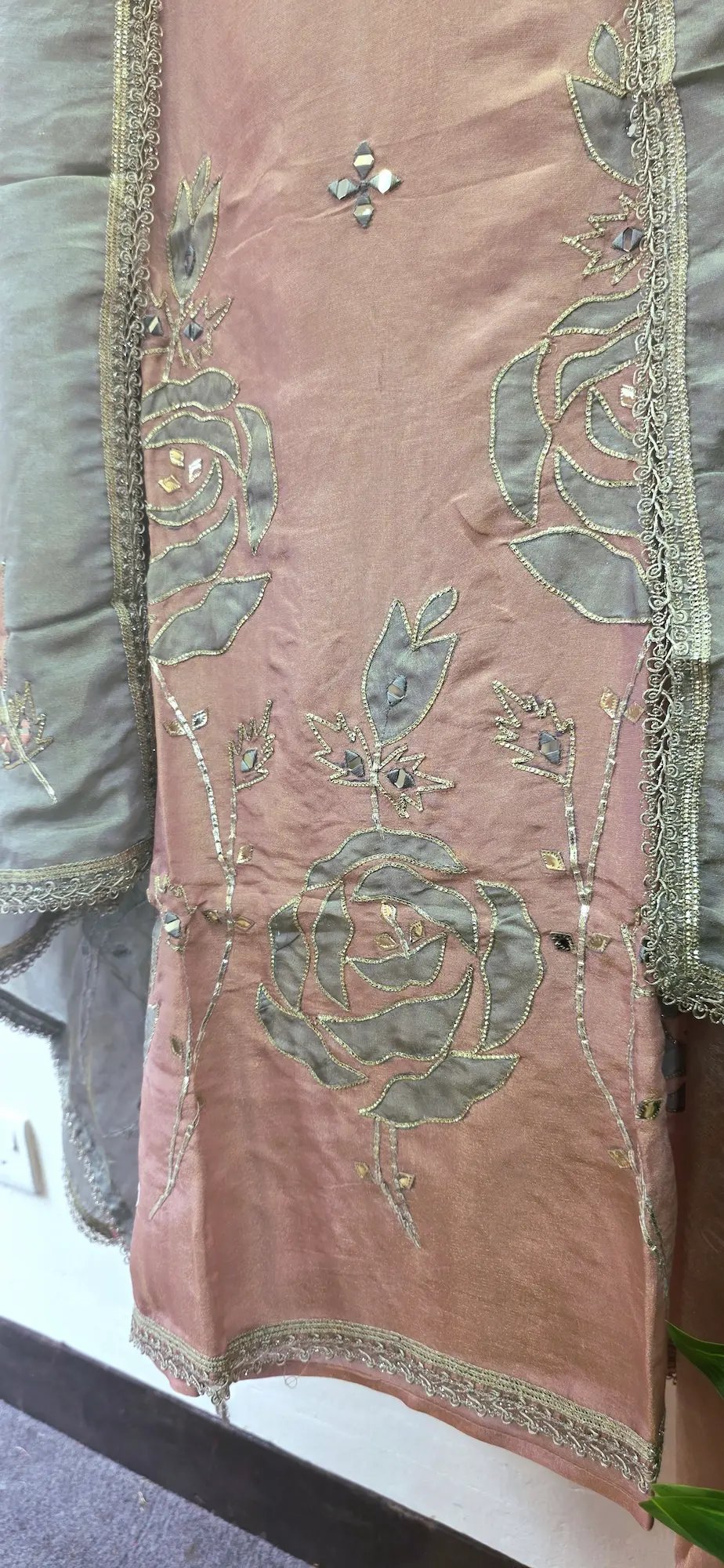Designer Simar-Applique Handwork Dress - Image 3