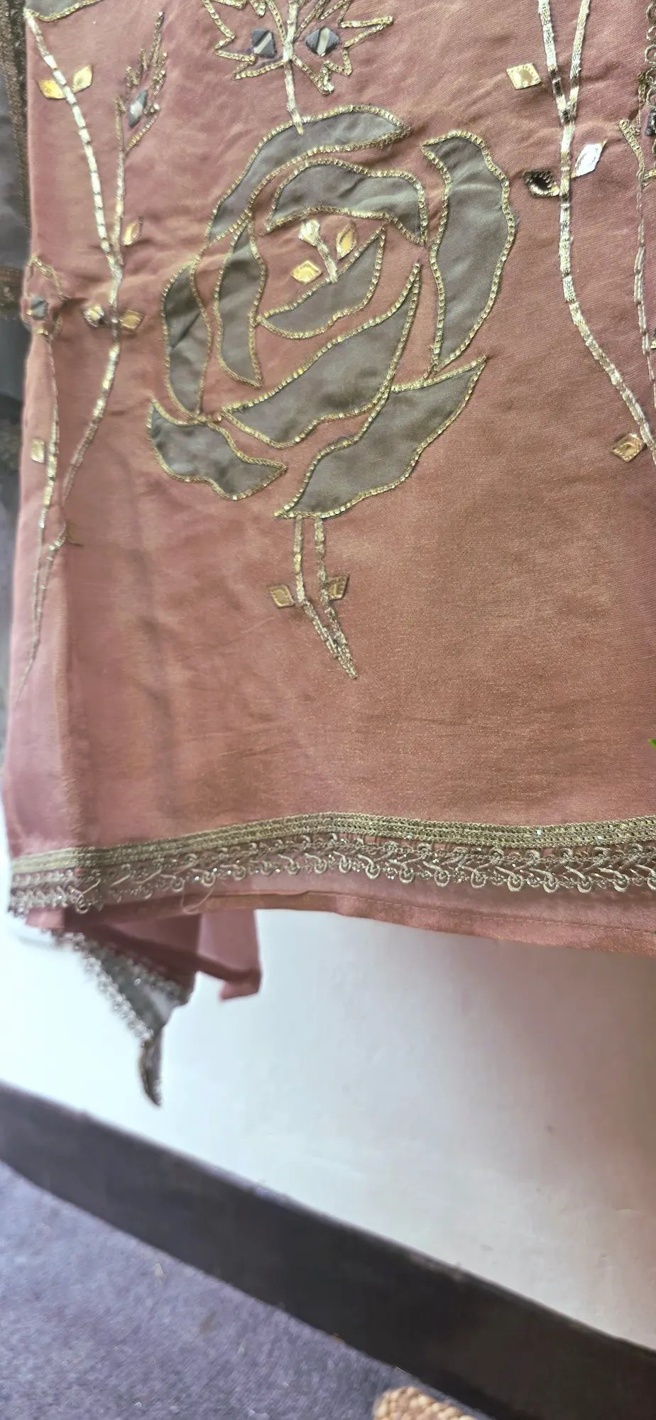 Designer Simar-Applique Handwork Dress - Image 5