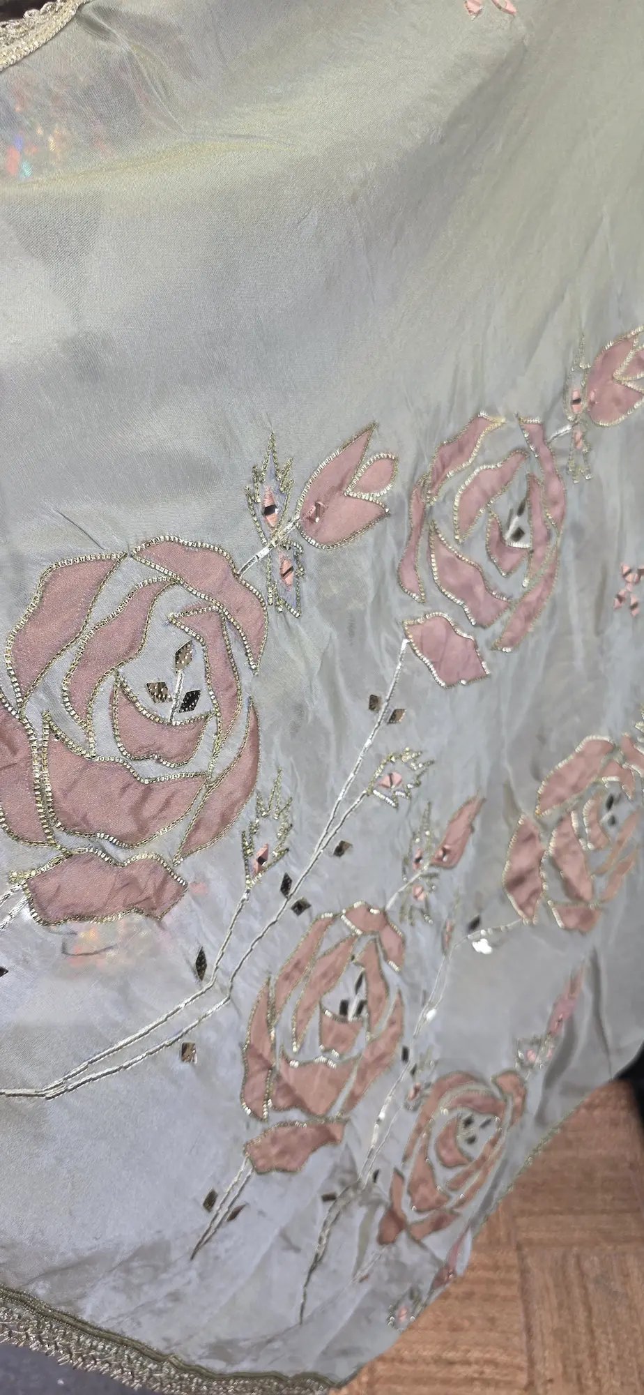 Designer Simar-Applique Handwork Dress - Image 4