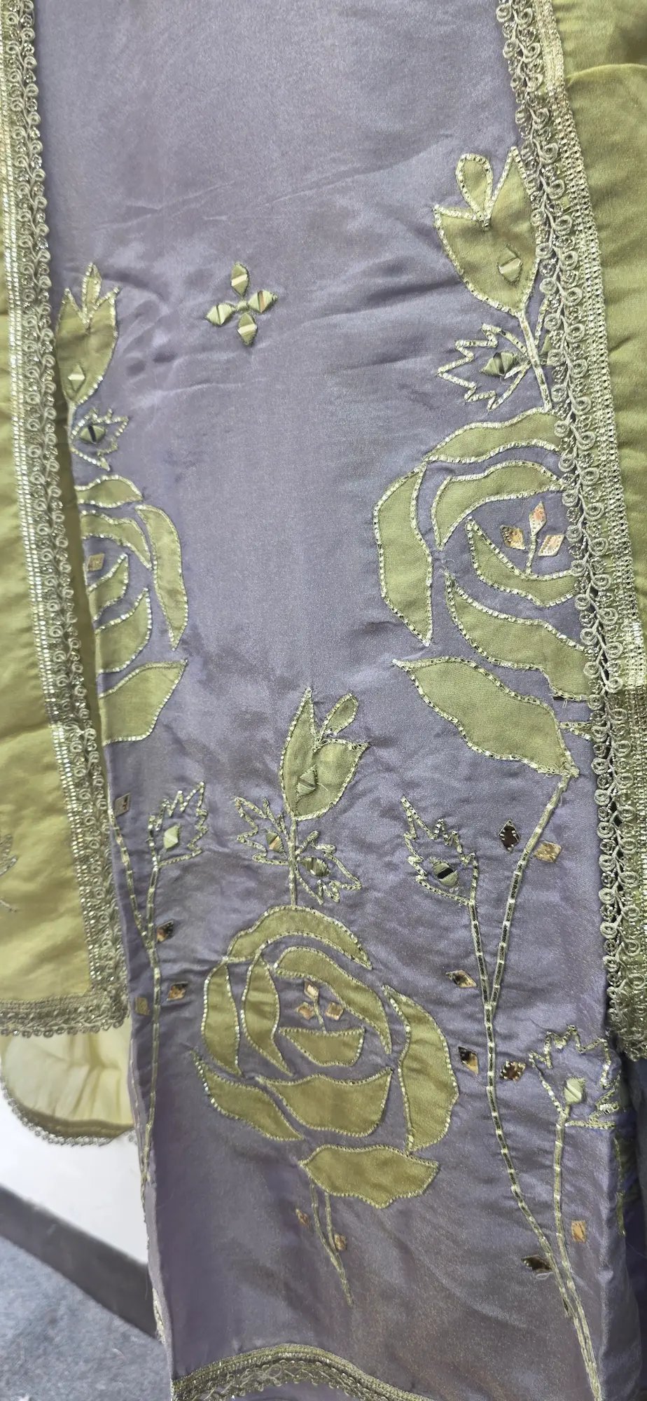 Designer Simar-Applique Handwork Dress - Image 6