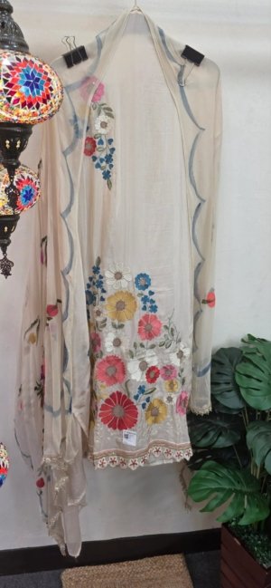 Pure Simar 3D Embroidery Dress