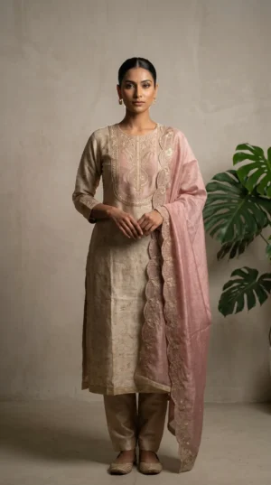 Pure Khaddi Silk Boutique Dress