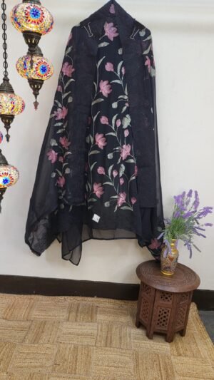 Pure Muslin Handwork Boutique Dress