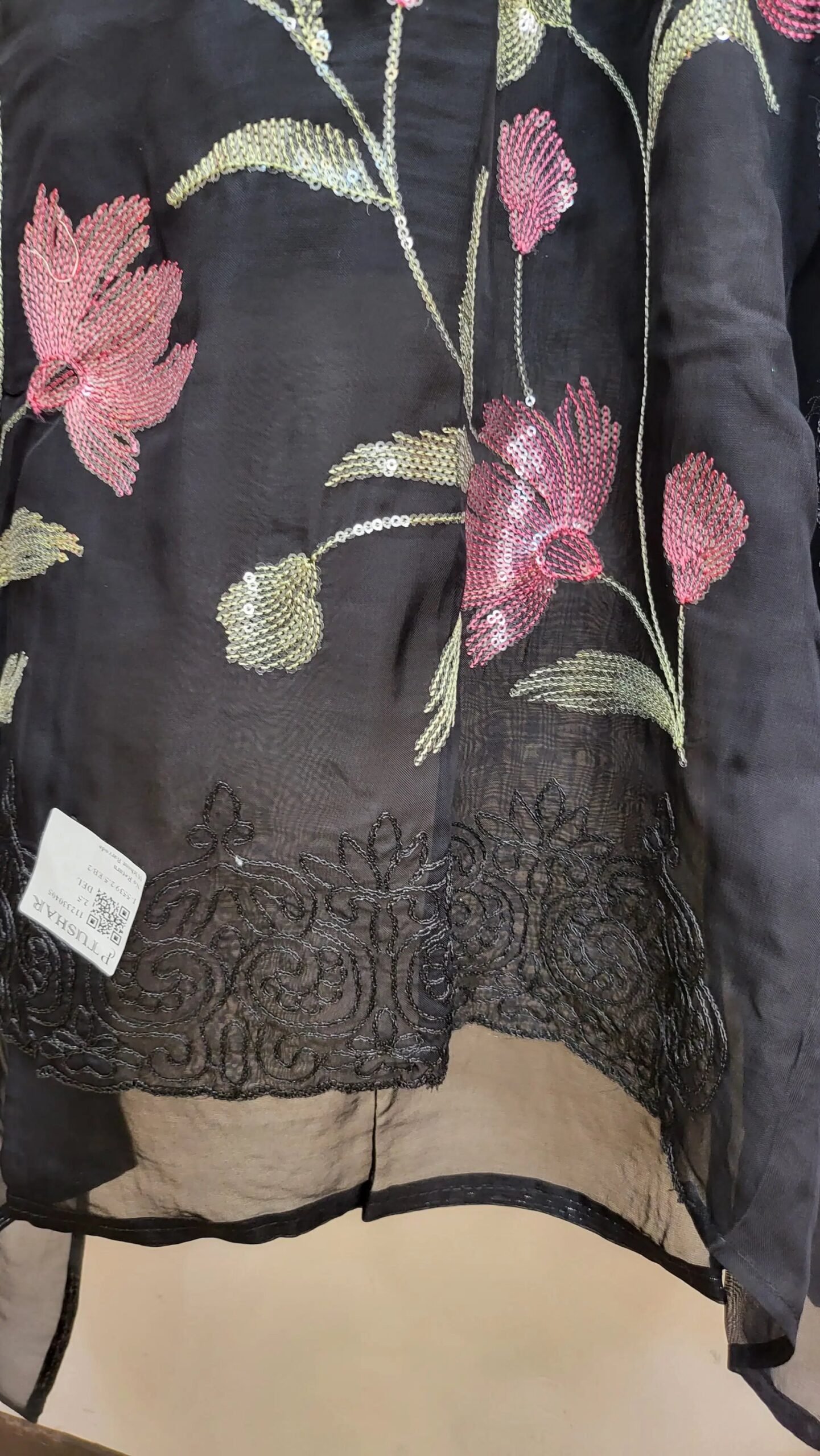 Pure Muslin Handwork Boutique Dress - Image 3