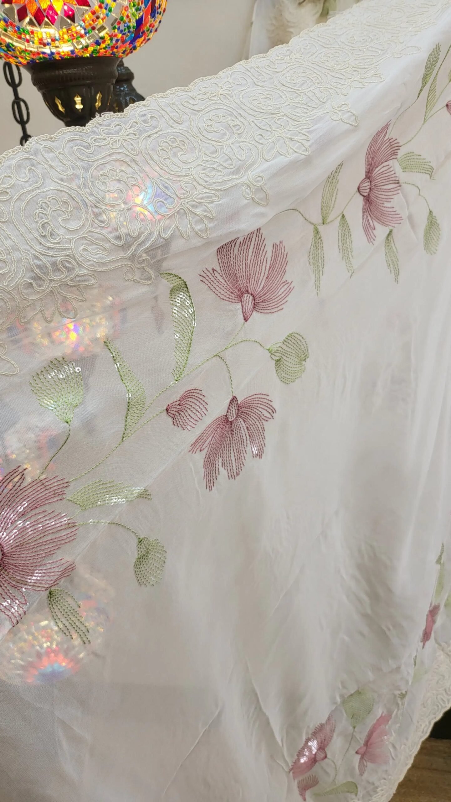 Pure Muslin Handwork Boutique Dress - Image 5