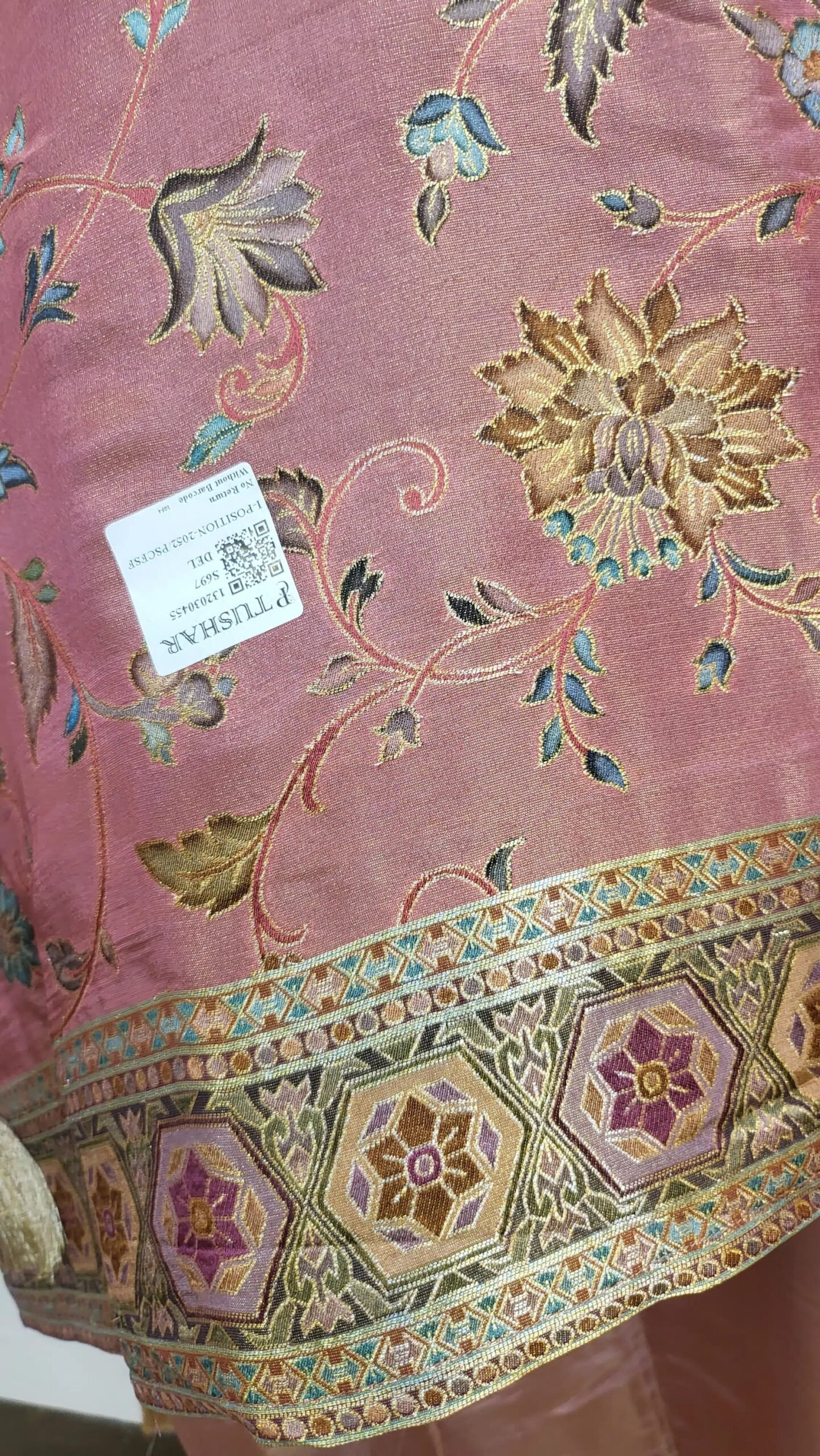 Pure Banarasi Silk Boutique Dress - Image 3