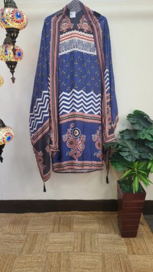 Pure Ajrakh Mul Mul Silk Boutique Dress
