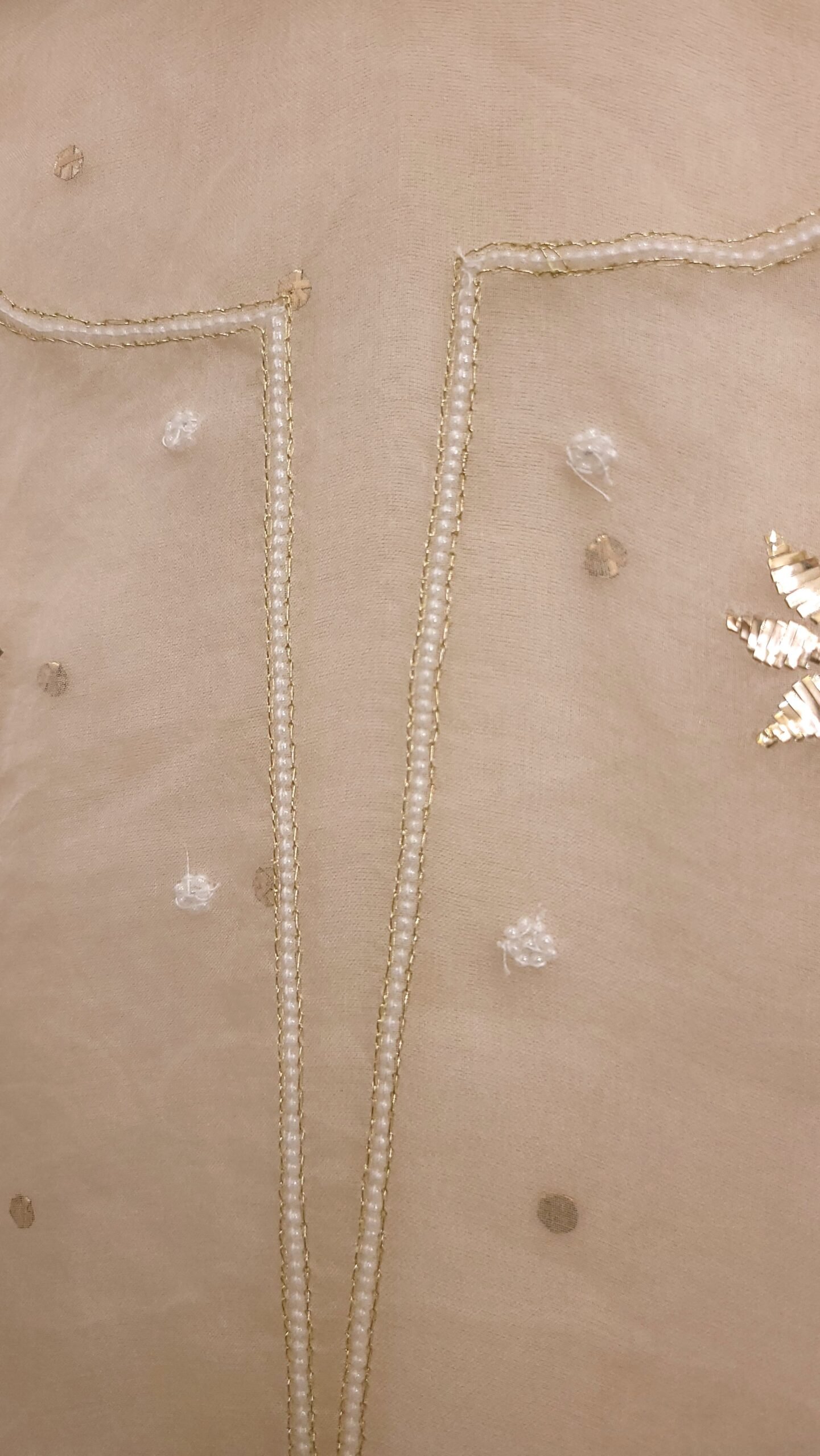 Designer Mukesh-Badla Work Dress - Image 5
