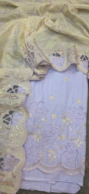 Pure Mul Cotton Embroidered Dress