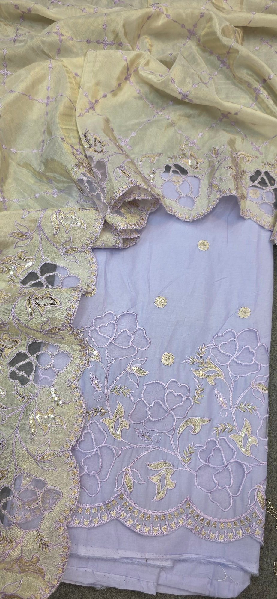 Pure Mul Cotton Embroidered Dress