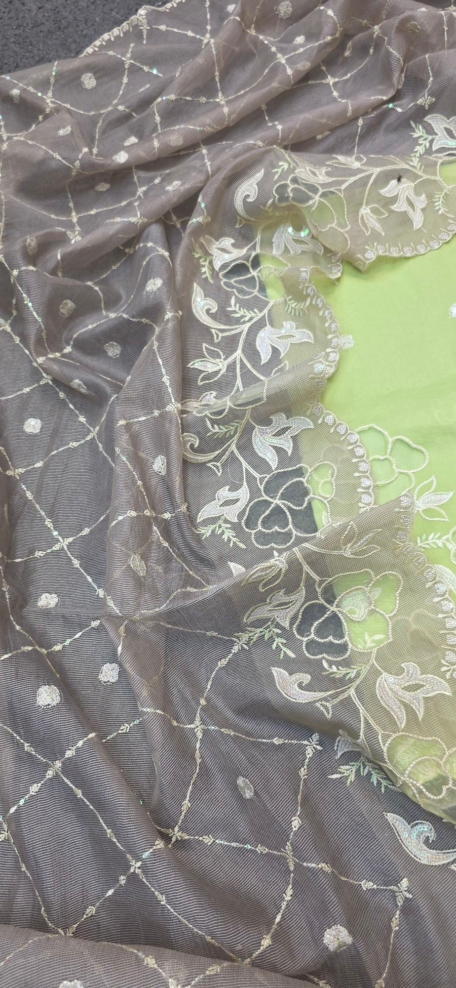 Pure Mul Cotton Embroidered Dress - Image 4