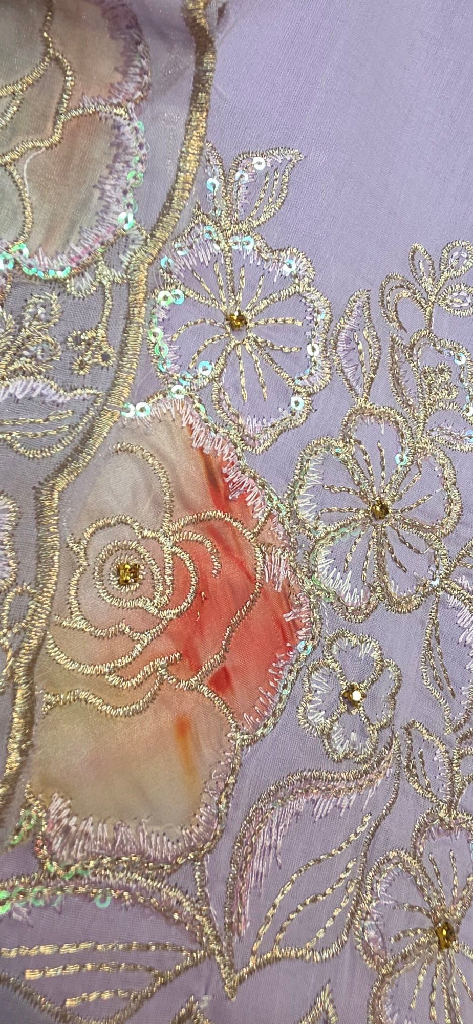Pure Mul Cotton Embroidered Dress - Image 2