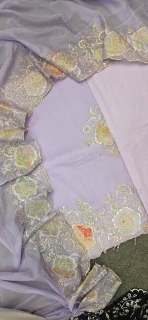 Pure Mul Cotton Embroidered Dress