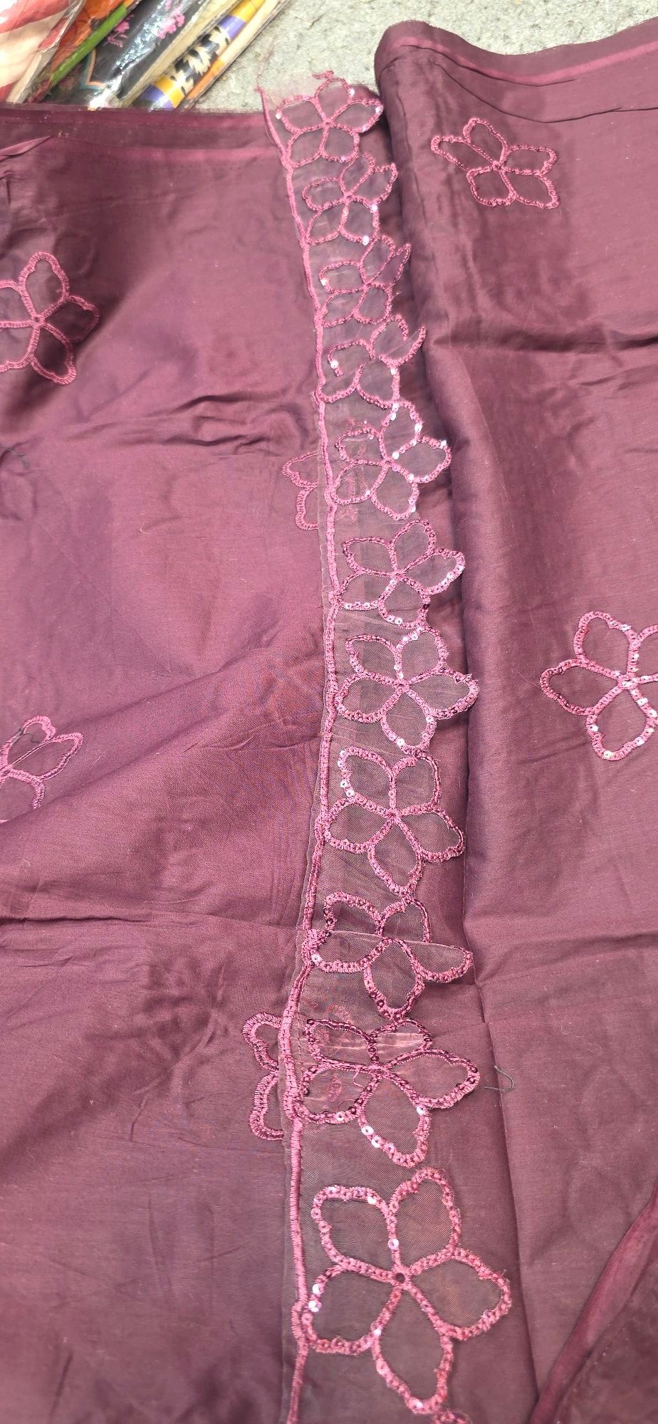 Pure Mul Cotton Embroidered Dress - Image 5