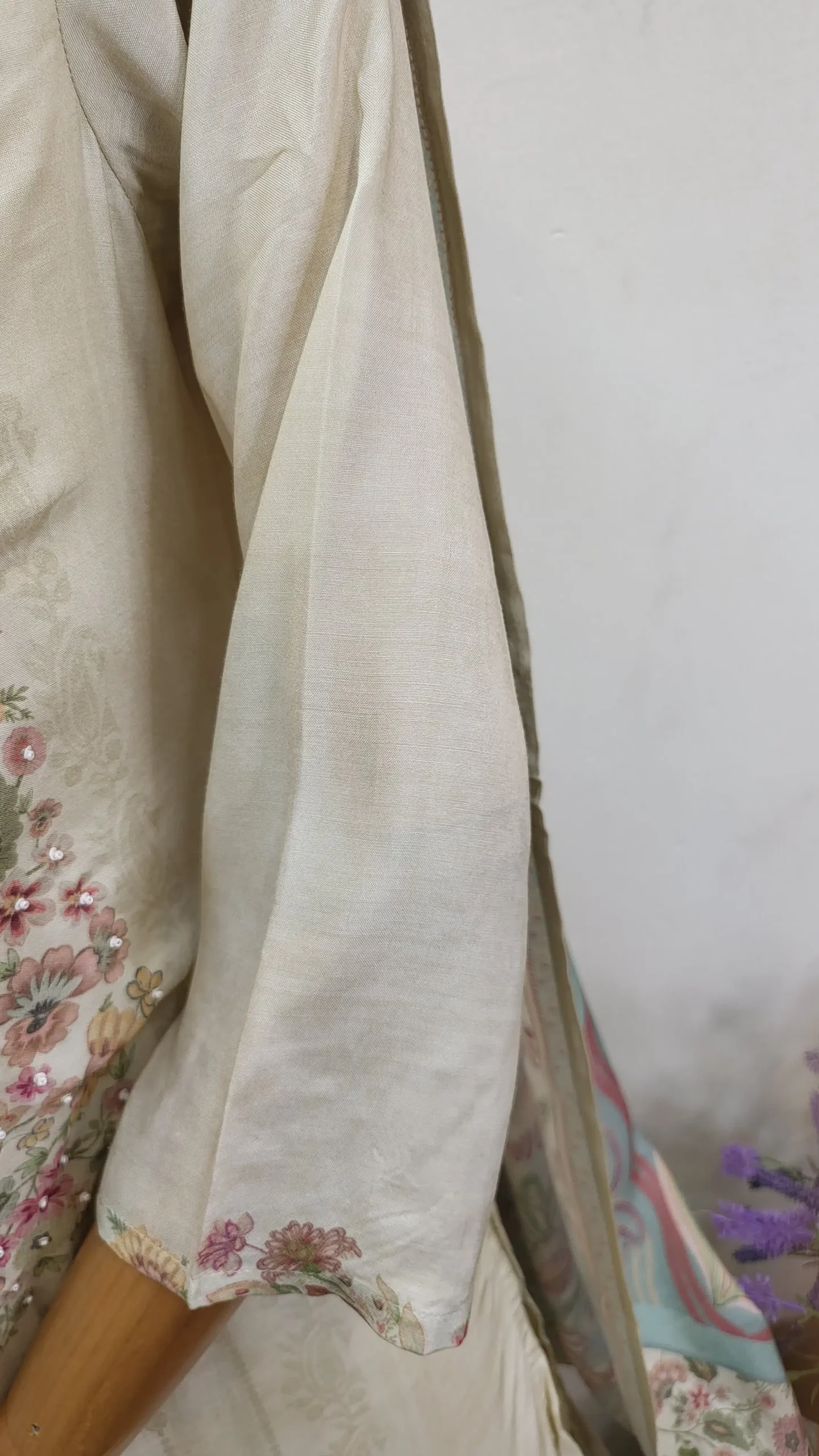 Kalamkari Crepe Silk Stitched Dress - Image 3