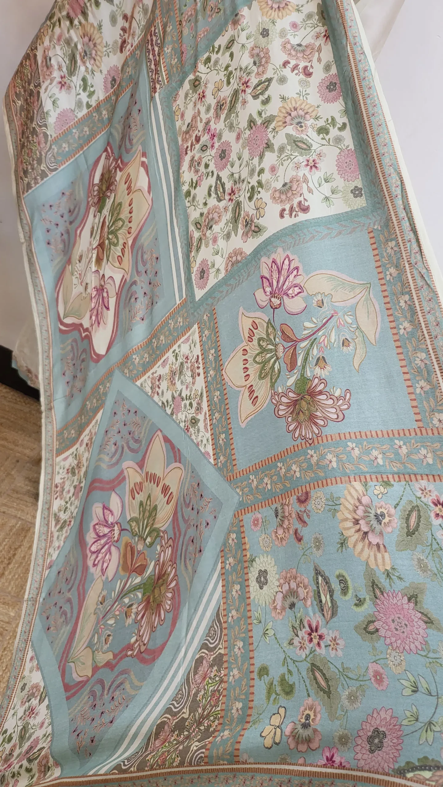 Kalamkari Crepe Silk Stitched Dress - Image 4