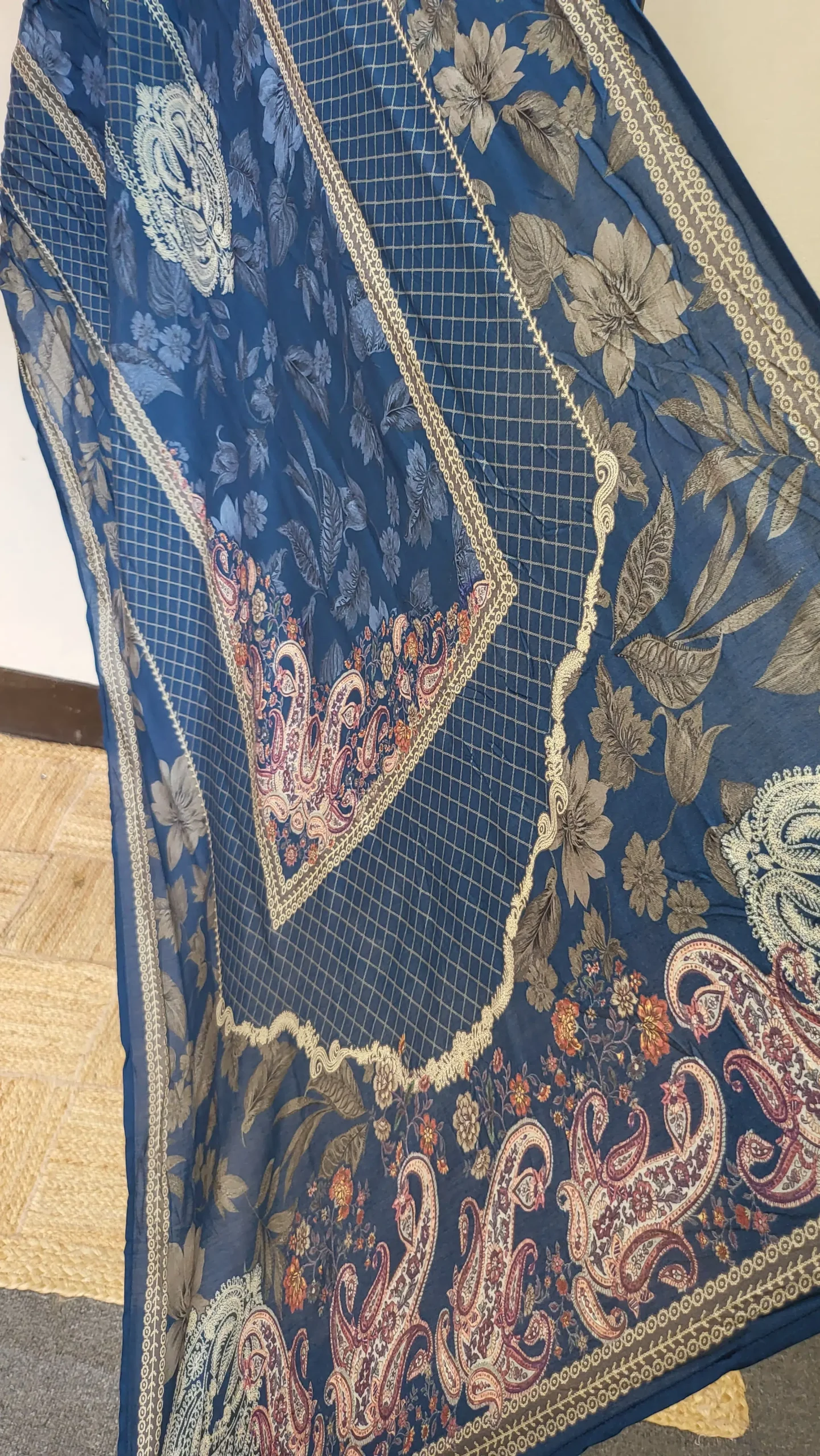 Kalamkari Crepe Silk Stitched Dress - Image 5